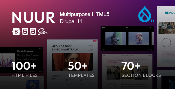 Nuur – Multipurpose Drupal 11 Theme