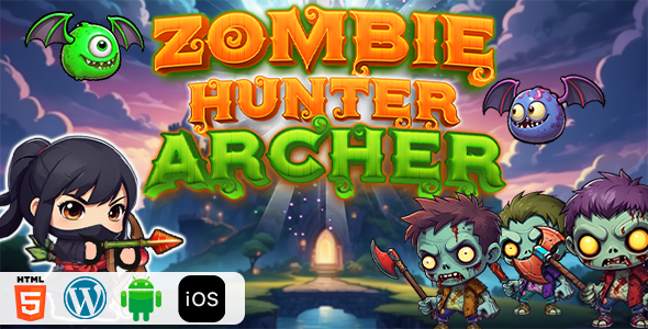 Zombie Hunter Archer – HTML5 Construct3 Sport