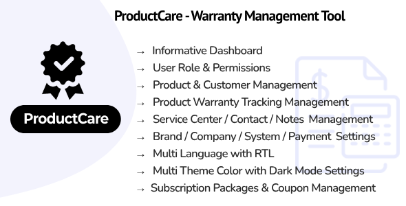 ProductCare SaaS – Assure Administration Device