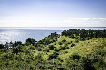 mols bjerge nature hassle denmark with the seaside and the shoreline