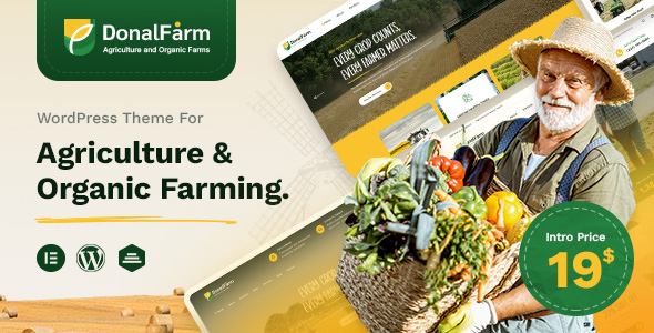 Donalfarm | Agriculture Pure Farming WordPress Theme