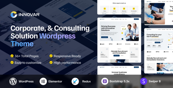 Innovar – A Firm & Consulting Resolution WordPress Theme