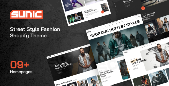 Sunic – Avenue Vogue Model Shopify Theme