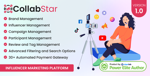 CollabStar – Influencer Advertising and marketing Platform