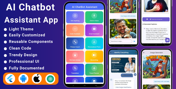 AI Chatbot Assistant Flutter App | Natty Virtual Assistant | AI-Powered Chat Toughen