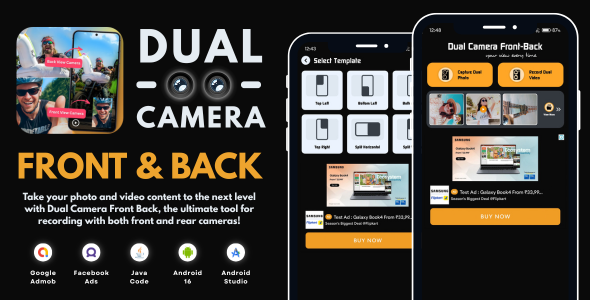 Twin Camera Front Encourage with AdMob Facebook Commercials Android