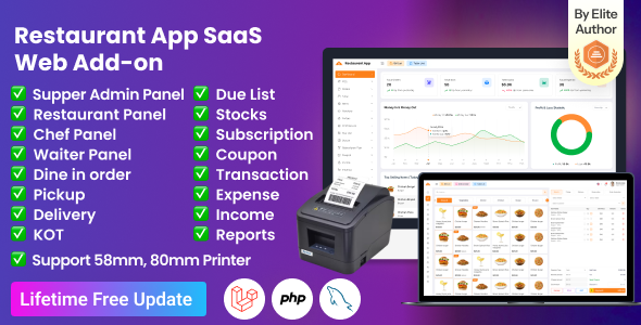 Restaurant App SaaS Web Add-on