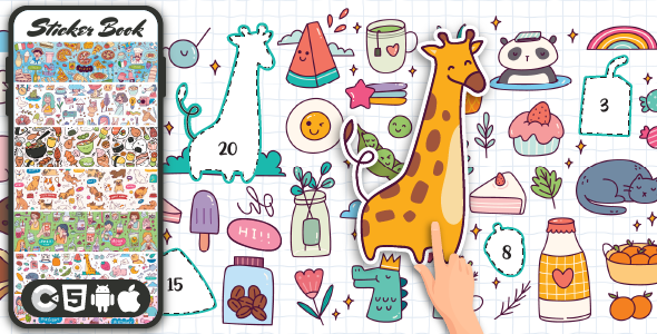 My Sticker Guide – HTML5 Game, Form 3