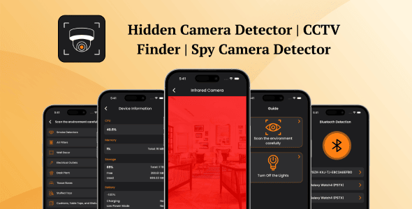 Hidden Camera Detector Swift | Native iOS | Newest Code for Admob Monetization