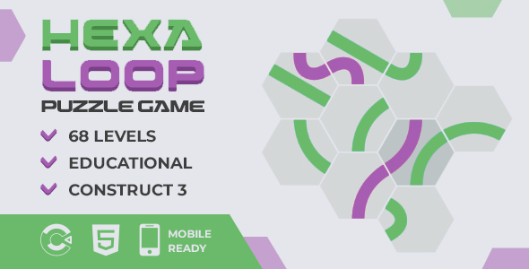 HexaLoop – HTML5 Puzzle Game | Tutorial | Place 3 | Cell & Desktop Ready
