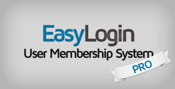 EasyLogin Pro – User Membership System
