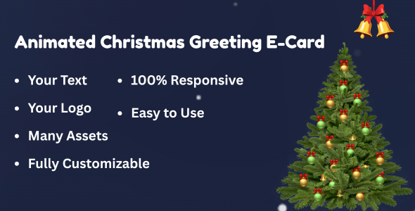 Christmas Greeting E-Card with many effects