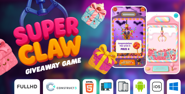 Monumental Claw – Giveaway Game – HTML5 Game (Construct3)