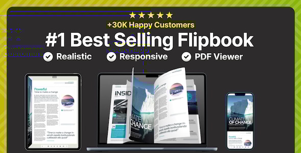 True 3D FlipBook PDF Viewer WordPress Plugin