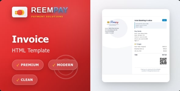 ReemPay | Invoice & Receipt HTML Template