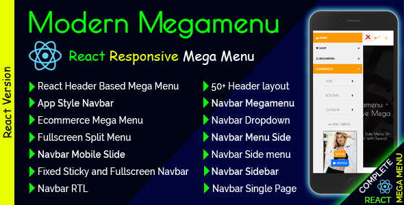 Current Megamenu – React Responsive Mega Menu