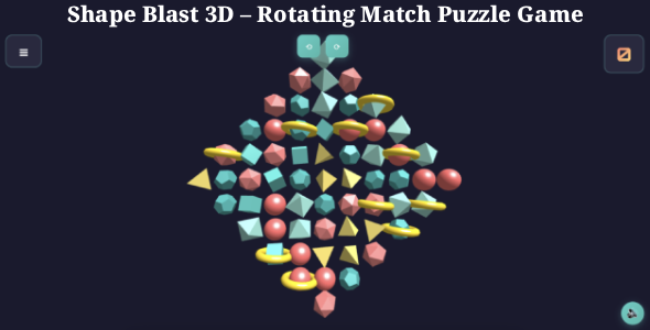 Shape Blast 3D – Rotating Match HTML5 Puzzle Recreation