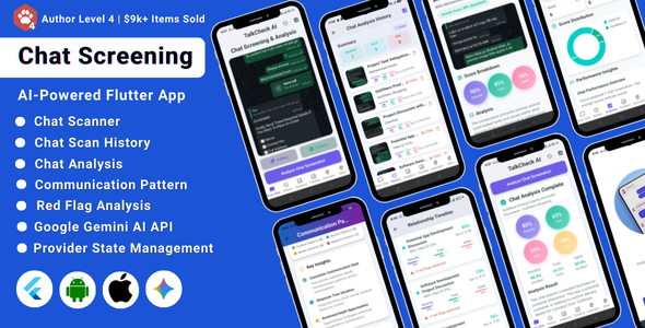 TalkCheck AI – AI-Powered Chat Screening & Relationship Prognosis Flutter App