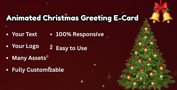 Christmas Greeting E-Card with Many Effects For Present