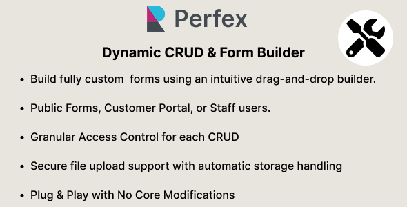 Dynamic CRUD & Invent Builder for Perfex CRM
