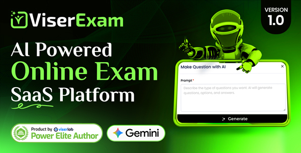 ViserExam – AI Powered On-line Examination SaaS Platform