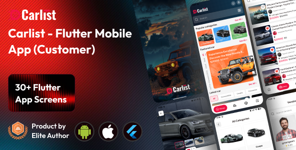 Carlist – Automotive Listings / Dealership / Itemizing Cellular App for Customers (Flutter)