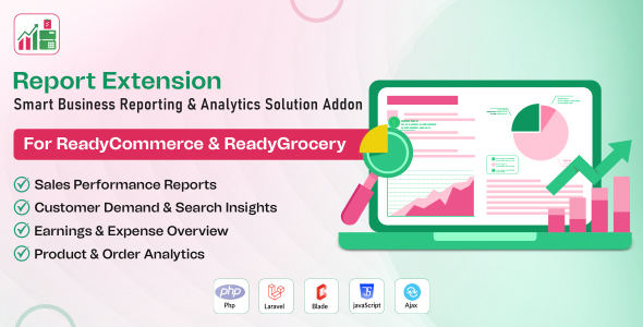File Extension – Enterprise Reporting & Analytics Solution Addon for ReadyCommerce & ReadyGrocery
