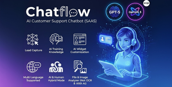 Chatflow – AI Buyer Toughen ChatBot (SaaS)