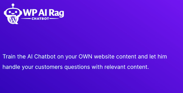 WP RAG Ai Chatbot Assistant