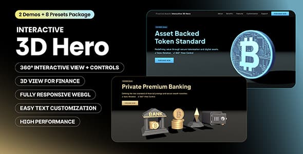 Monetary 3D Hero Share – Engaging & Interactive Internet Parts