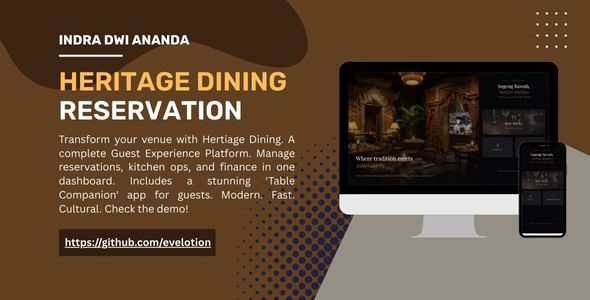 Heritage Dining – Restaurant Reservation & Visitor Journey Platform (Next.js 16)