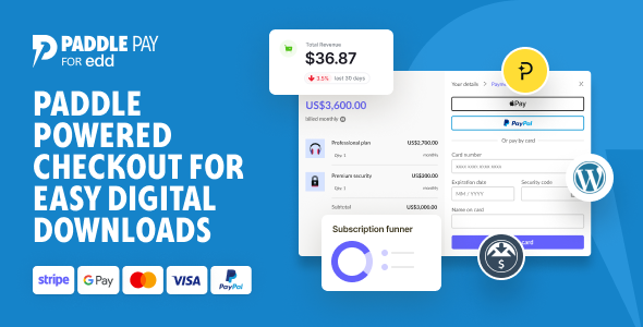 PaddlePay EDD – Easy Digital Downloads Payments, Subscriptions & License Manager