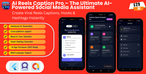AI Reels Caption Pro – The Remaining AI-Powered Social Media Assistant
