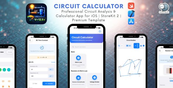 Circuit Calculator – Official Circuit Diagnosis & Calculator App for iOS | StoreKit 2 | Top price