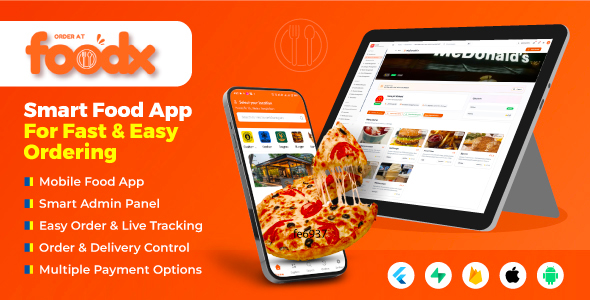 Foodx Multi Restaurant – Meals Birth App with Admin