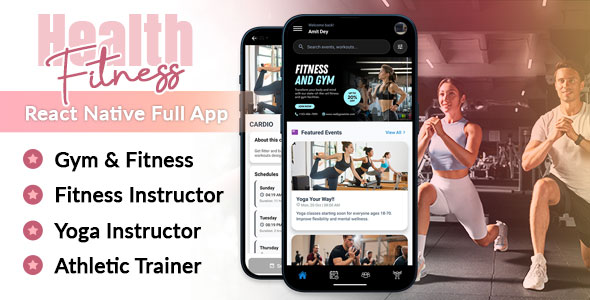 Fitness Wellness Yoga Workout Meditation Mental Health Tracker Non-public Practicing Coach Class Reserving