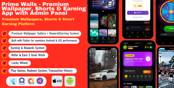 Prime Walls – Ideal Wallpaper, Shorts & Incomes App