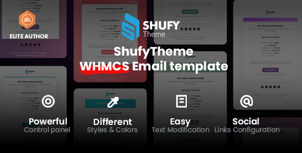 ShufyTheme e-mail template – Change into Your WHMCS Emails Into a Branded Skills