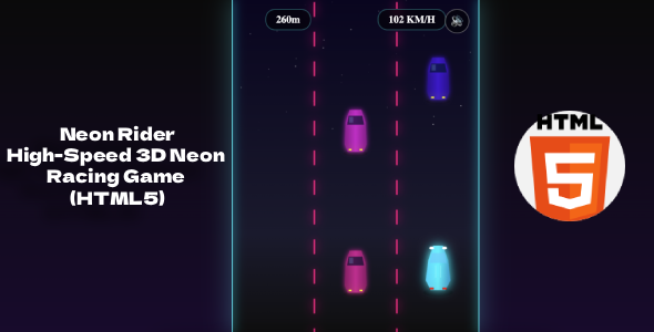Neon Rider – High-Tempo 3D Neon Racing Game (HTML5)