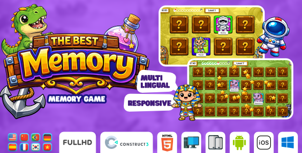 The Simplest Memory – Memory Sport – HTML5 Sport (Construct3)