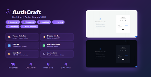 AuthCraft – Authentication UI Kit