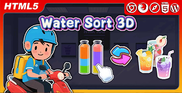 Water Sort 3D – HTML5 Game For Internet page(Incorporated HTML5 Only)
