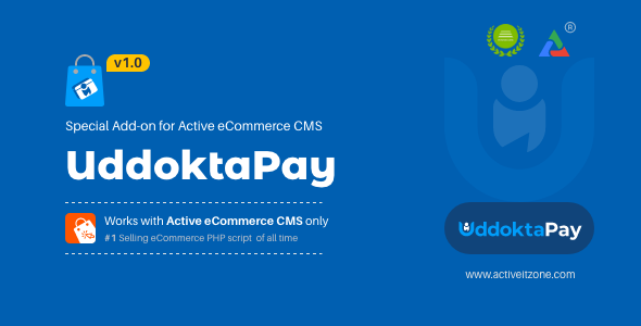Active eCommerce CMS | UddoktaPay Price Gateway Add-on