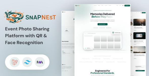 SnapNest – Match Photo Sharing Platform with QR & Face Recognition