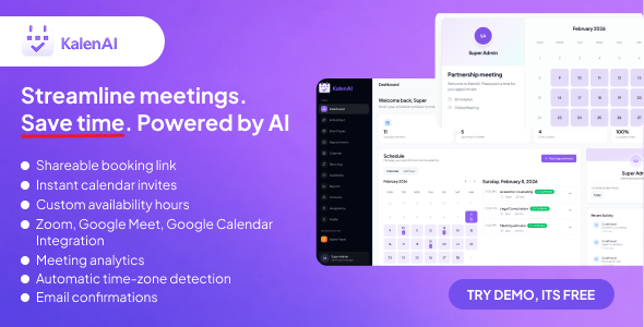 KalenAI – AI Powered Appointment Scheduling Platform