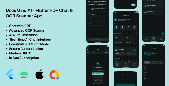 DocuMind AI – Flutter PDF Chat & OCR Scanner App