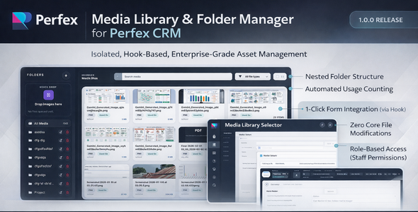 Media Library & File Supervisor for Perfex CRM