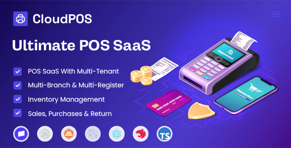 CloudPOS – Final SaaS POS, Gross sales, Retract & Inventory Management Machine
