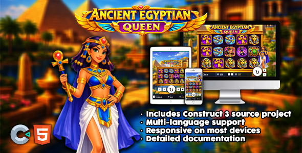 Long-established Egyptian Queen – Develop 3 HTML5 Sport Supply Code
