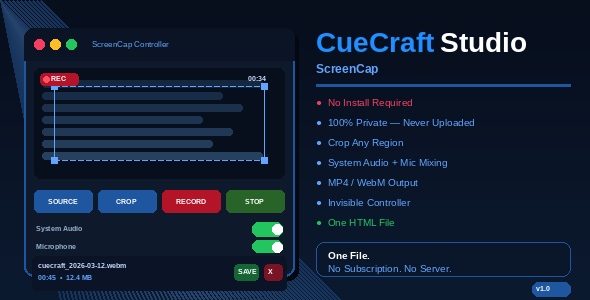 CueCraft Studio – ScreenCap